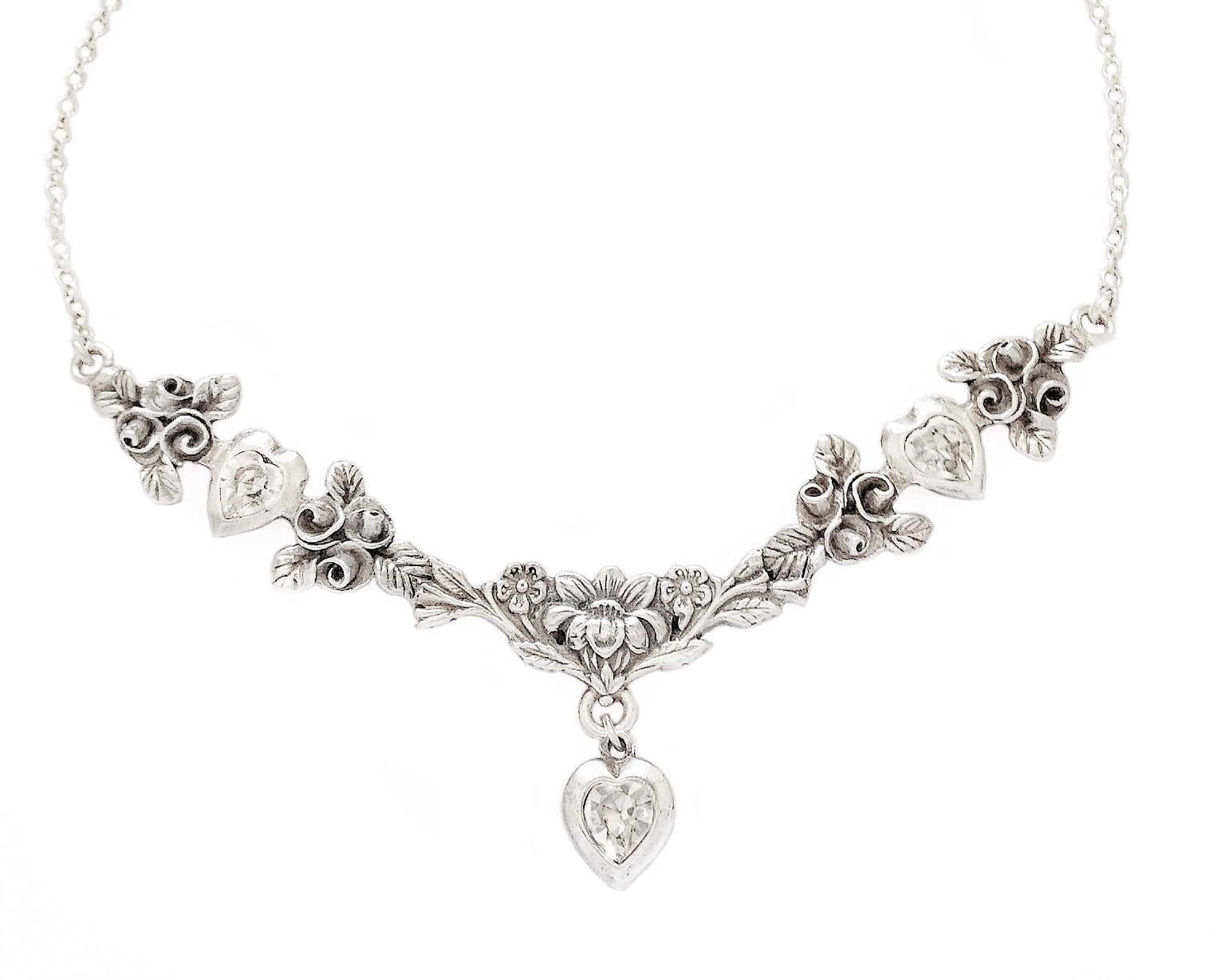 TIFFANY necklace CRYSTAL hearts
