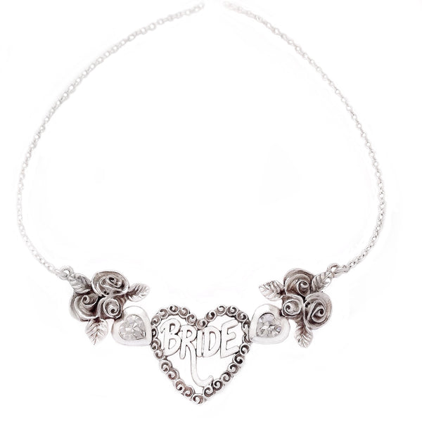 WIFE-TO-BE necklace CRYSTAL hearts