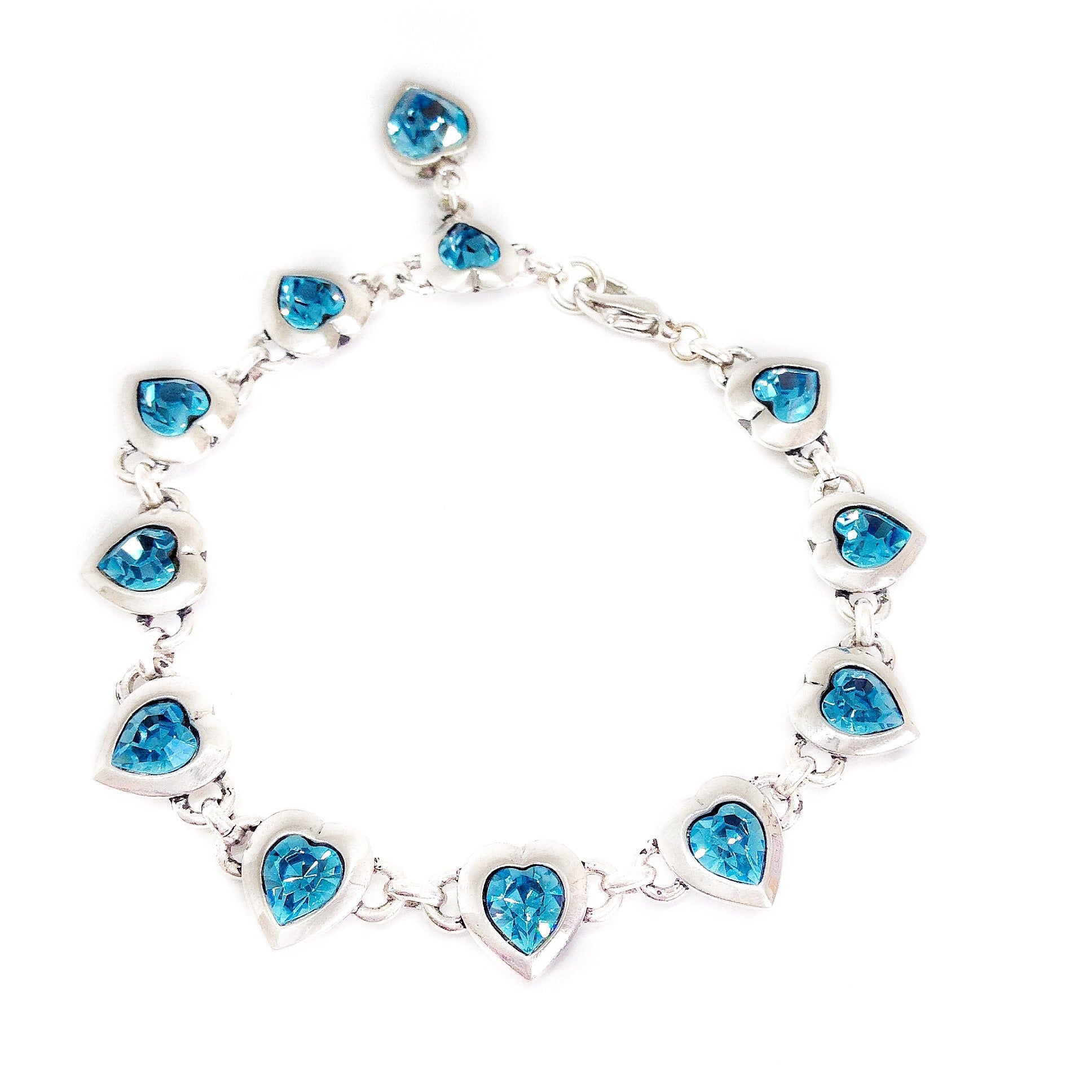 CHRISTA Bracelet Aquamarine Hearts
