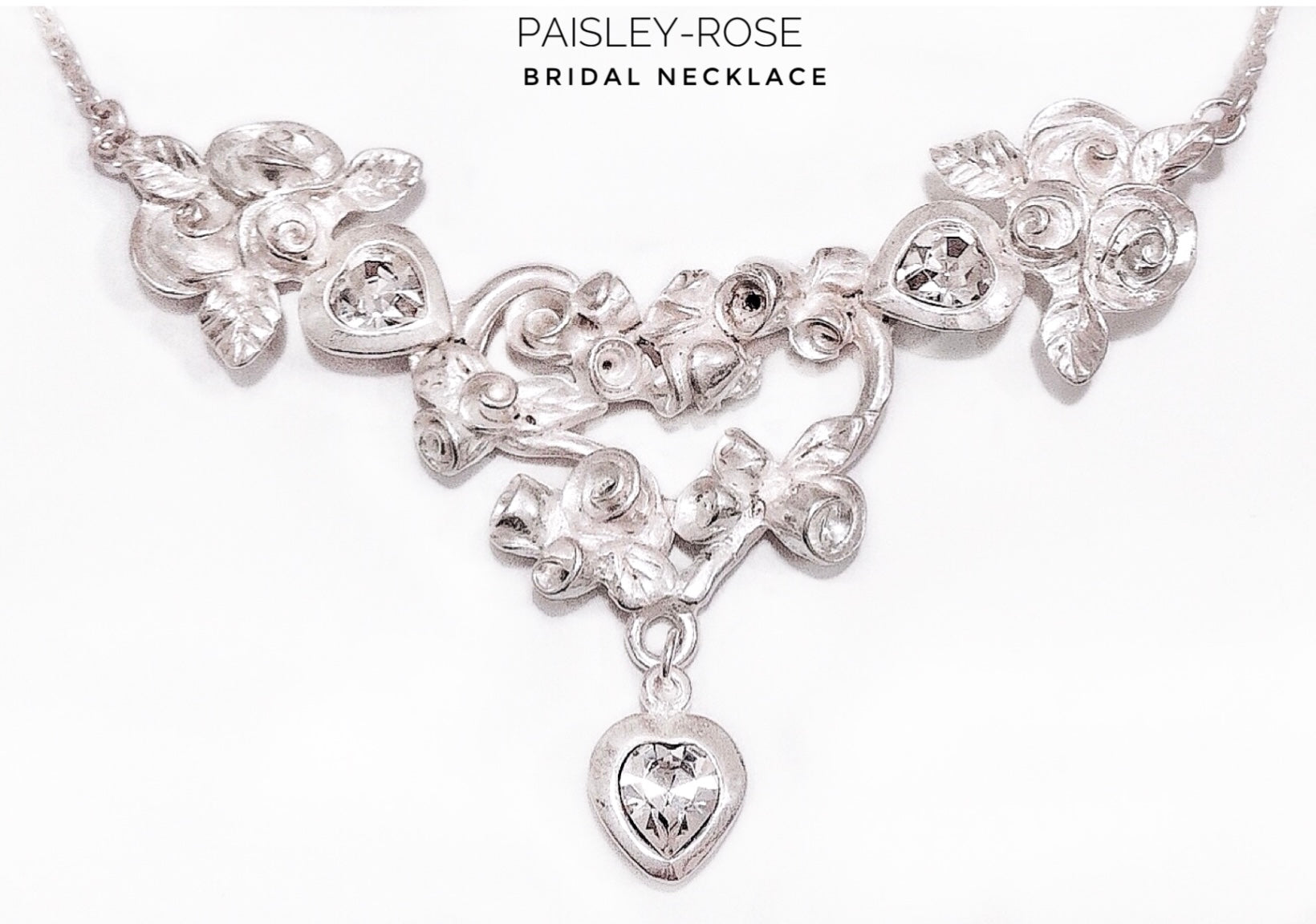 PAISLEY-ROSE Bridal Necklace