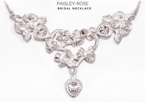 PAISLEY-ROSE Bridal Necklace