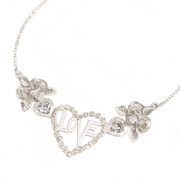 TRUE-LOVE necklace CRYSTAL hearts