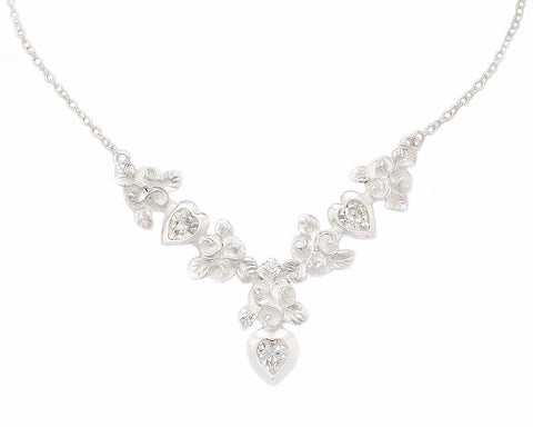 IVY necklace CRYSTAL hearts