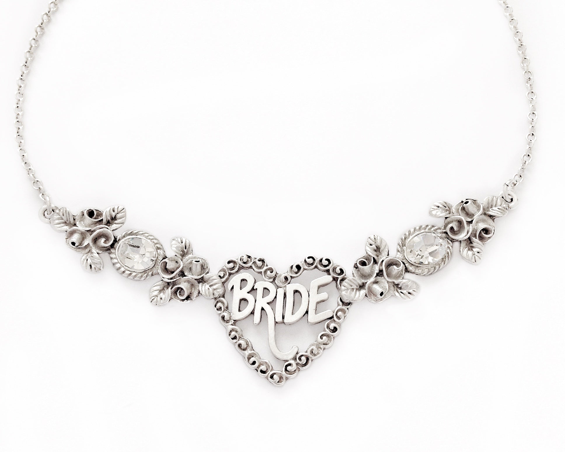BRIDE-TO-BE necklace CRYSTALS
