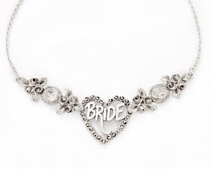 BRIDE-TO-BE necklace CRYSTALS