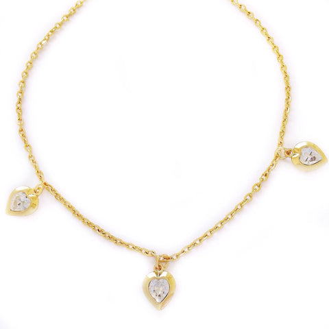 ALEXA necklace CRYSTAL hearts