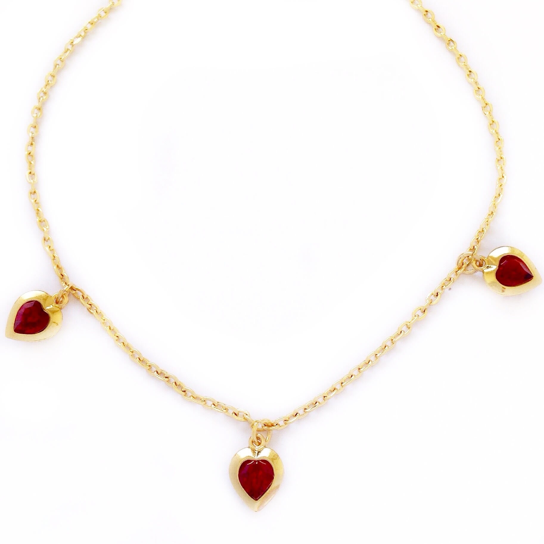 ALEXA necklace SIAM RED hearts