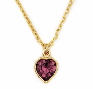 AMELIA necklace AMETHYST heart