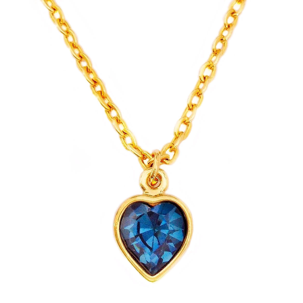 AMELIA necklace SAPPHIRE heart