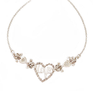 AMORE necklace CRYSTAL hearts