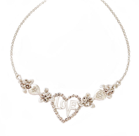 AMORE necklace CRYSTAL hearts