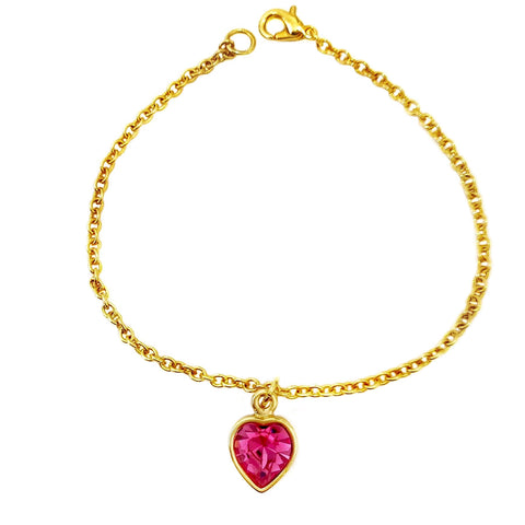 BELLE bracelet ROSE PINK heart