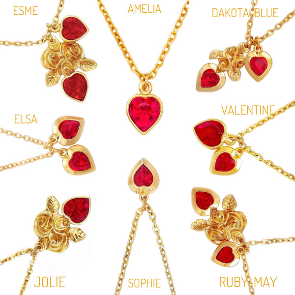 CAPRICORN Birthstone SIAM RED Crystal