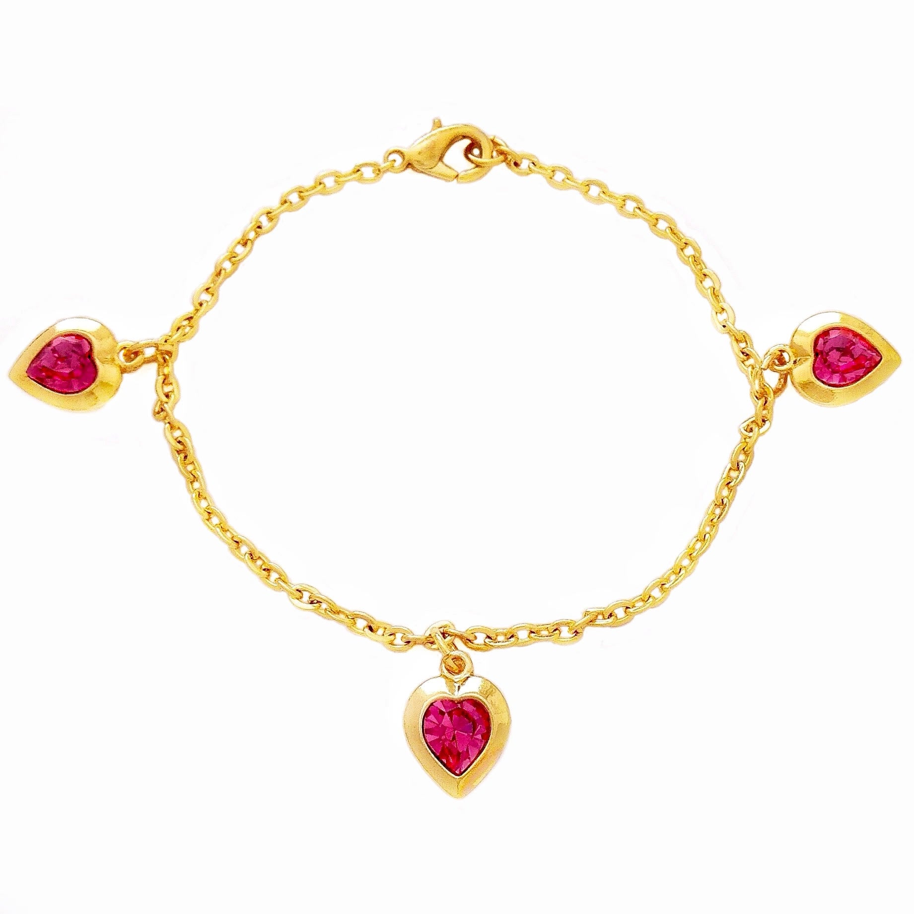 LILY bracelet ROSE PINK hearts