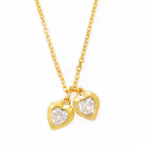 ELSA necklace CRYSTAL hearts