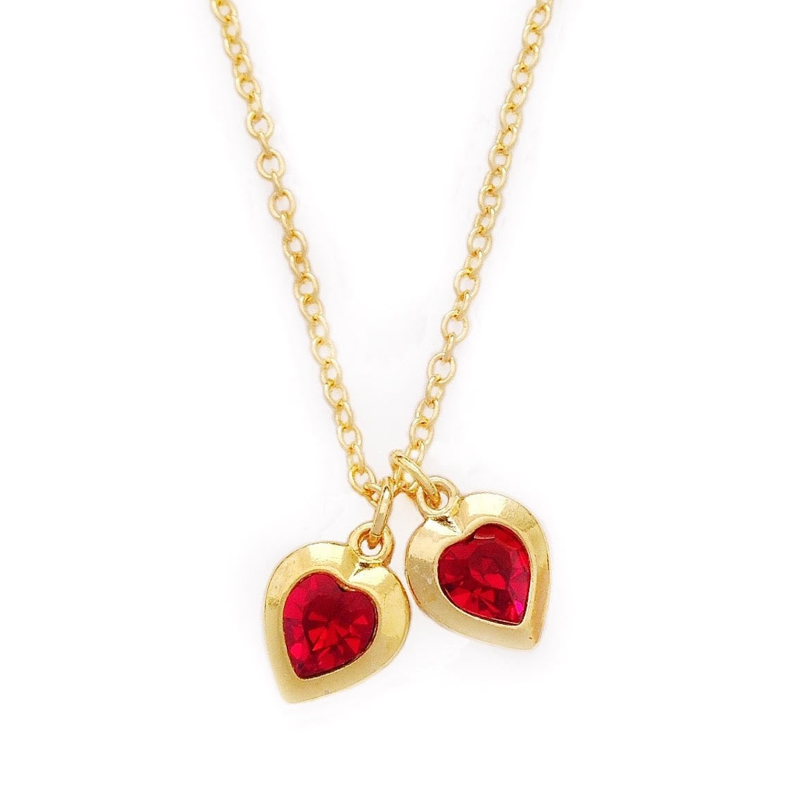 ELSA necklace SIAM RED hearts