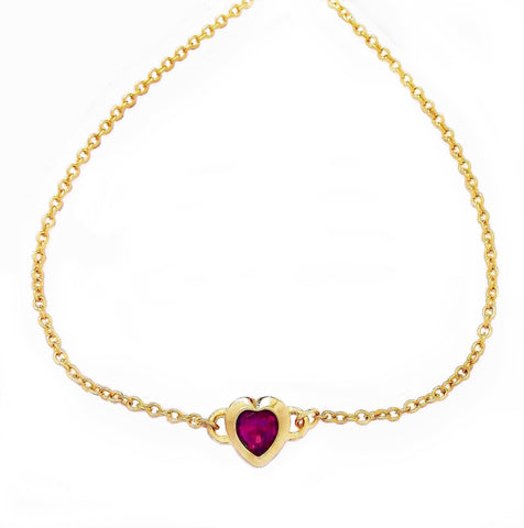 EMILY necklace AMETHYST heart