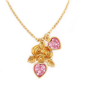 ESME necklace LIGHT ROSE PINK hearts