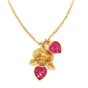 ESME necklace ROSE PINK hearts