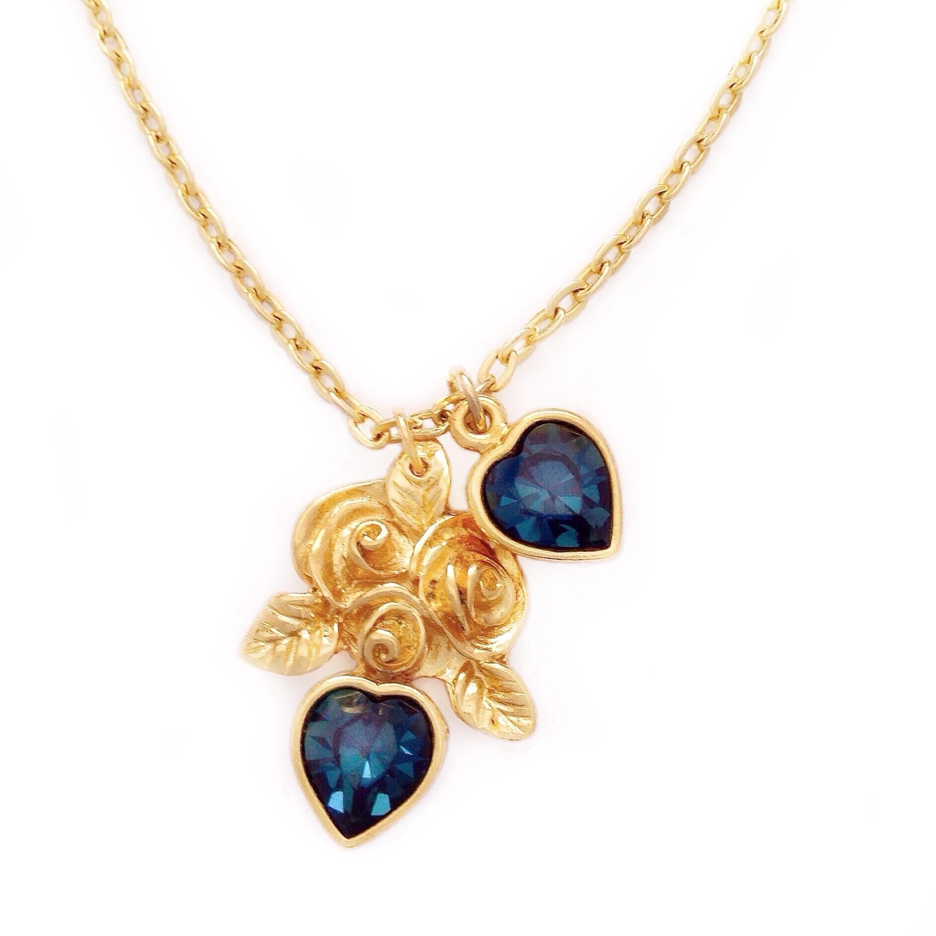 ESME necklace SAPPHIRE hearts