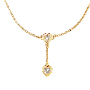 EZRA necklace CRYSTAL hearts