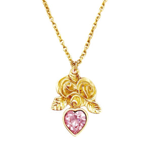 JOLIE necklace LIGHT ROSE PINK heart