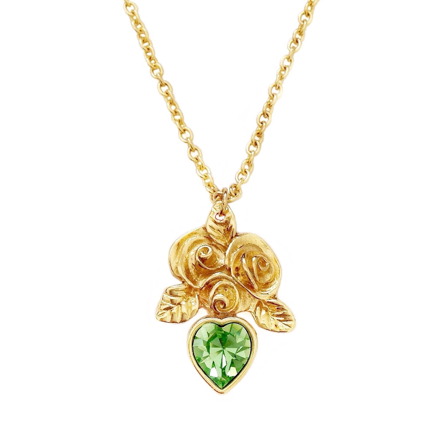 JOLIE necklace PERIDOT heart