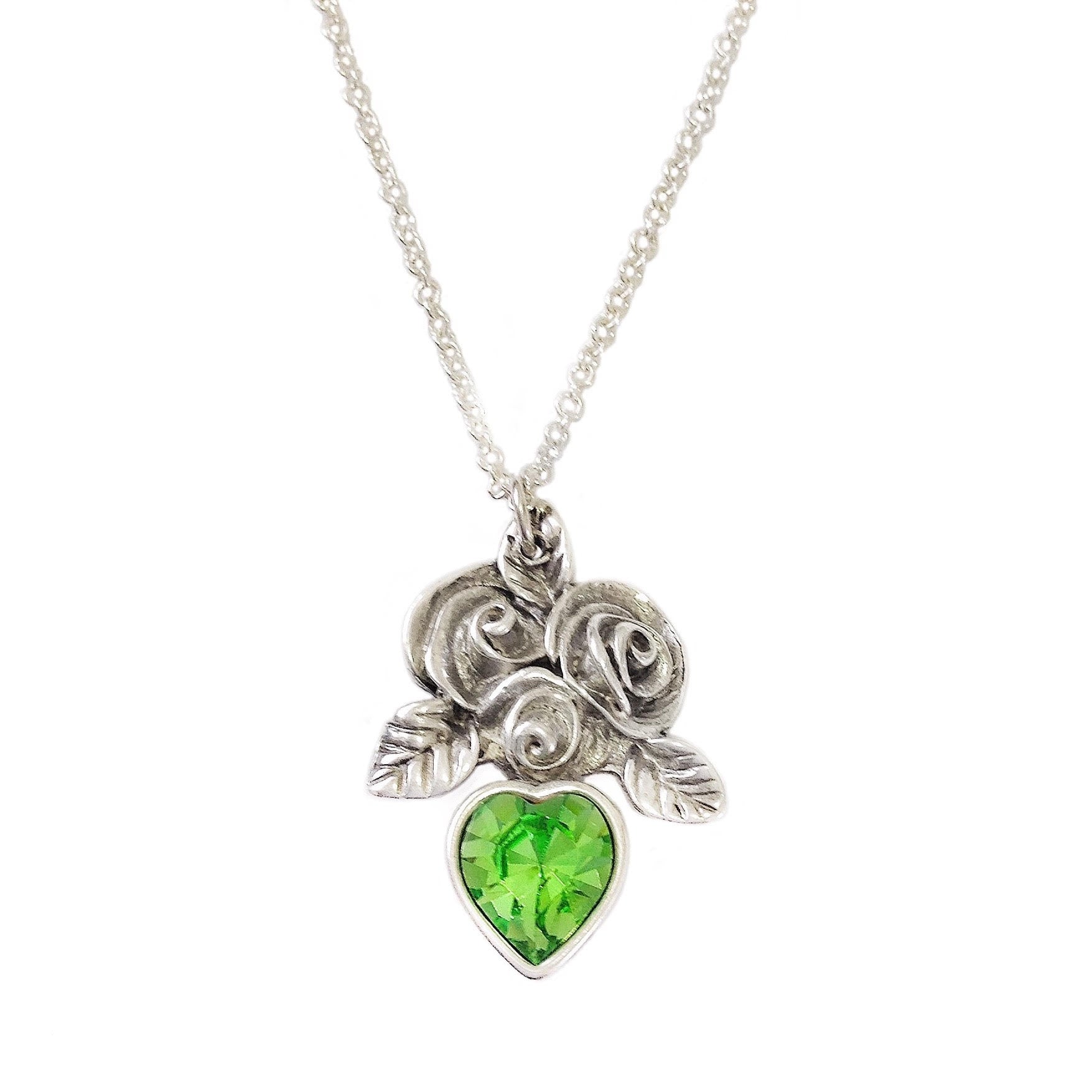 JOLIE necklace PERIDOT heart