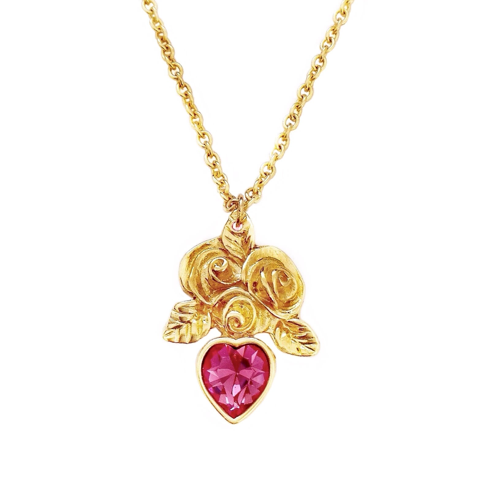 JOLIE necklace ROSE PINK heart
