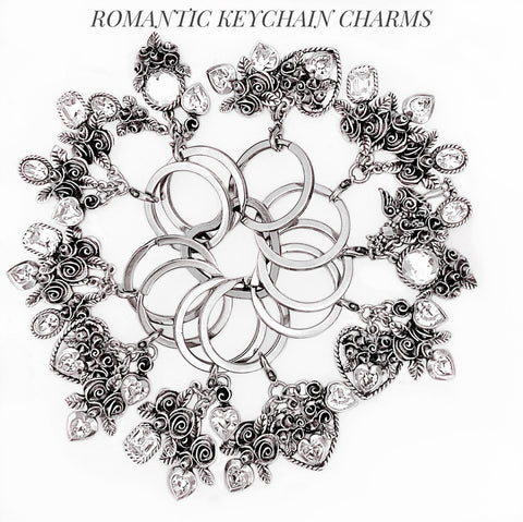 KEYCHAINS of ROMANTIC CHARMS