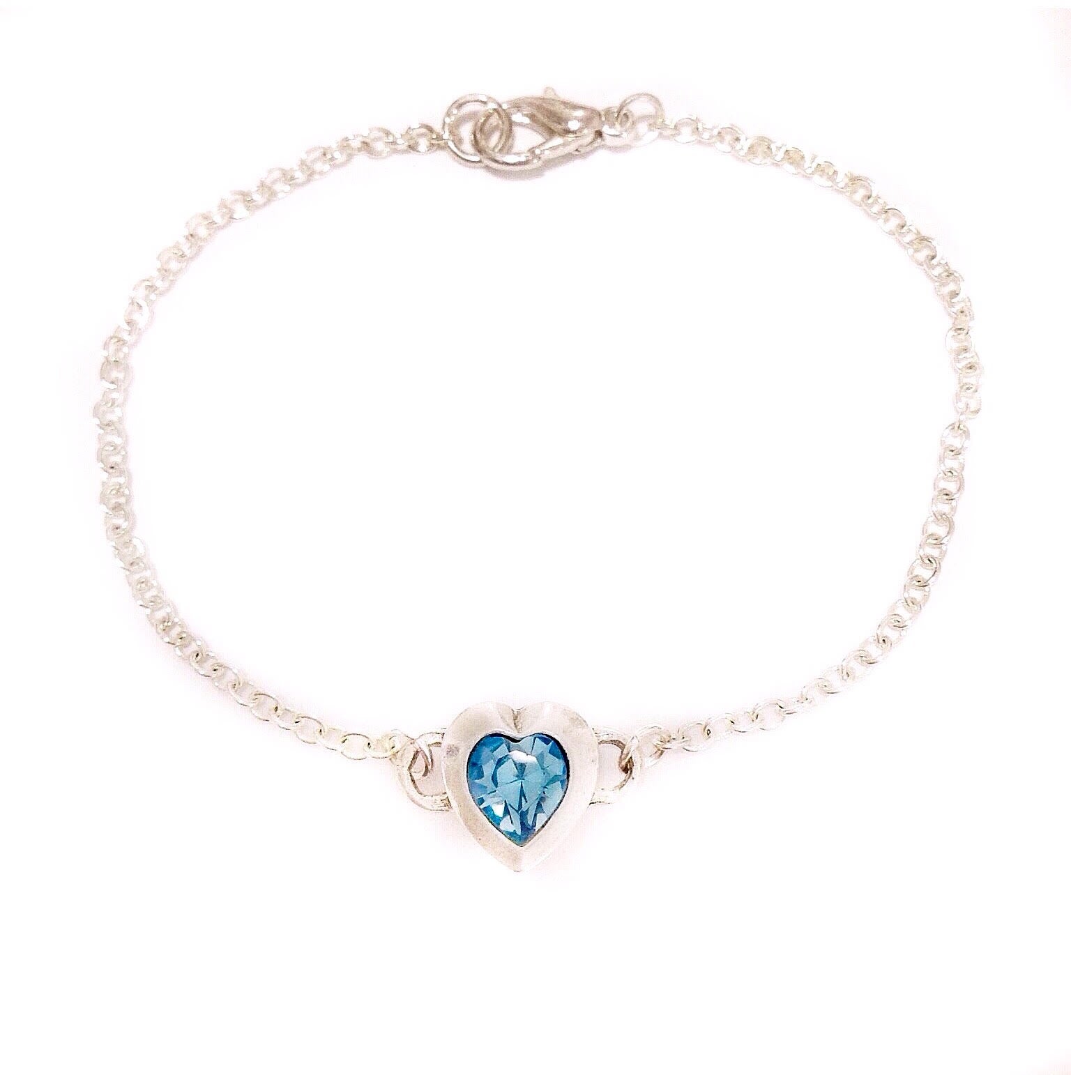 LACEY bracelet AQUAMARINE heart