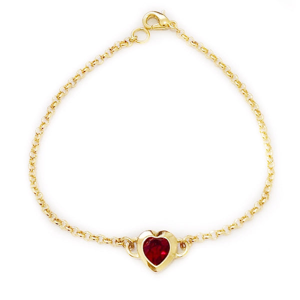 LACEY bracelet SIAM RED heart