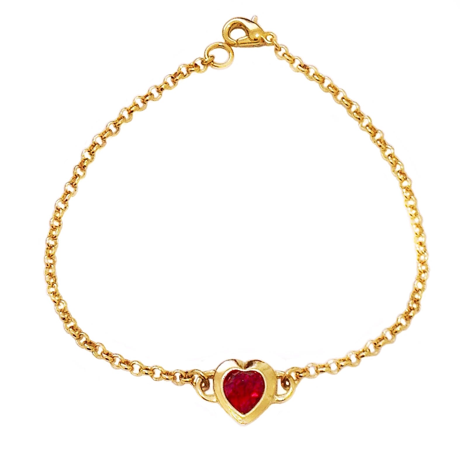 LACEY bracelet SIAM RED heart