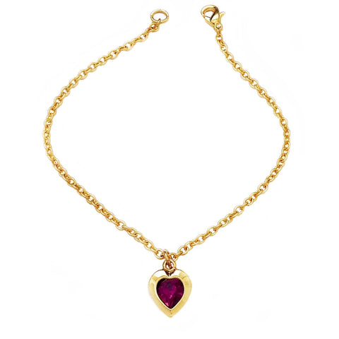 LUCY bracelet AMETHYST heart