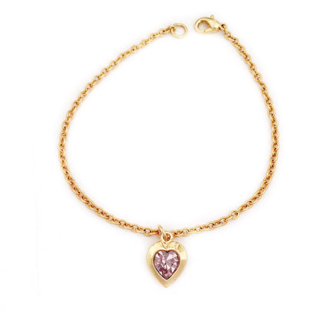 LUCY bracelet LIGHT AMETHYST heart