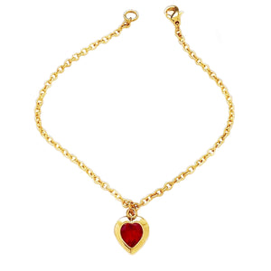 LUCY bracelet SIAM RED heart