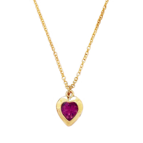 SOPHIE necklace AMETHYST heart