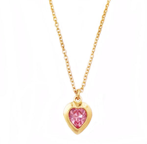 SOPHIE necklace LIGHT ROSE PINK heart