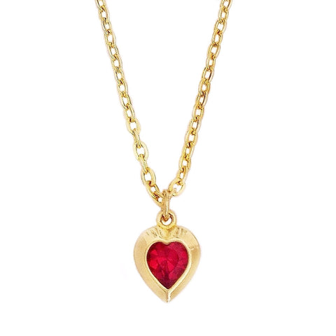 SOPHIE necklace SIAM RED heart