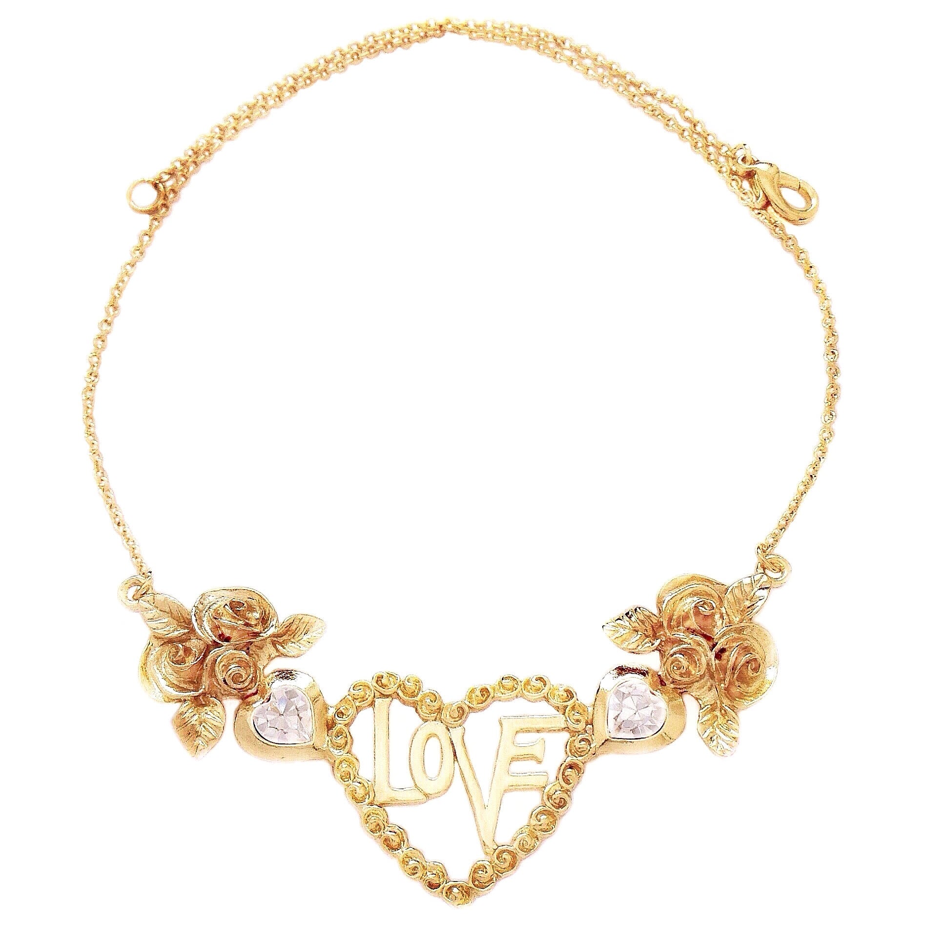 TRUE-LOVE necklace CRYSTAL hearts