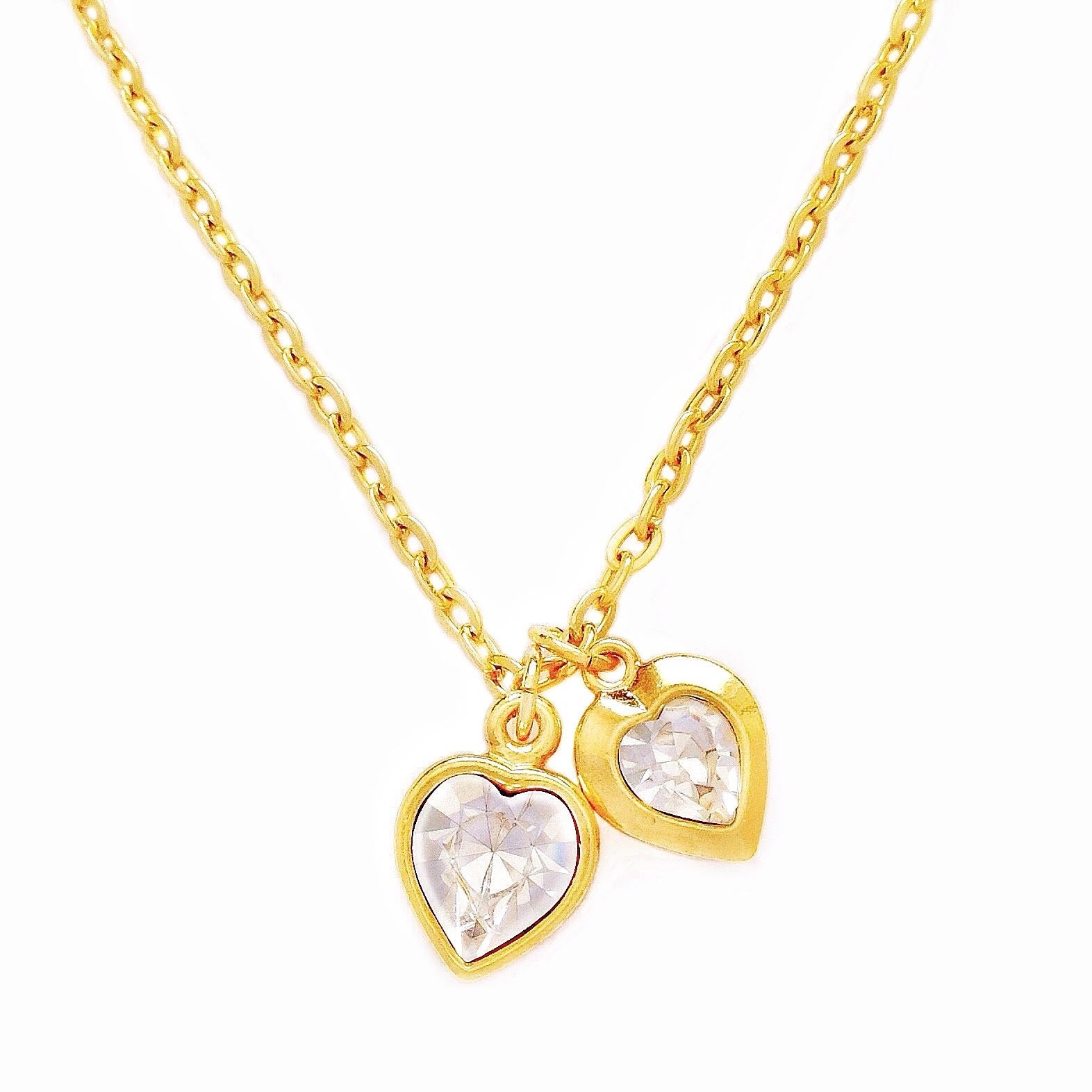 VALENTINE necklace CRYSTAL hearts