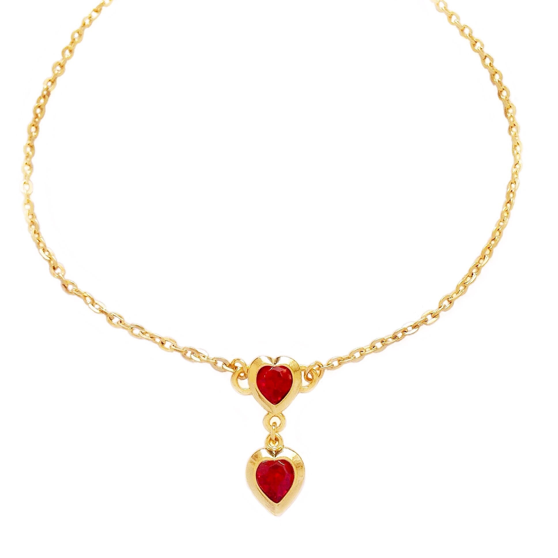 VENUS necklace SIAM RED hearts