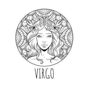 VIRGO Birthstone SAPPHIRE crystal